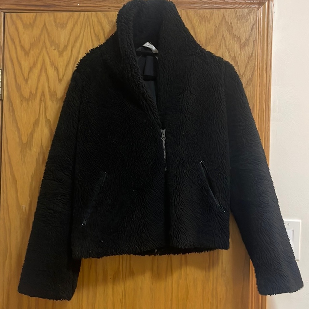 Alo Sherpa Teddy Jacket- half zip up with Cowl neck